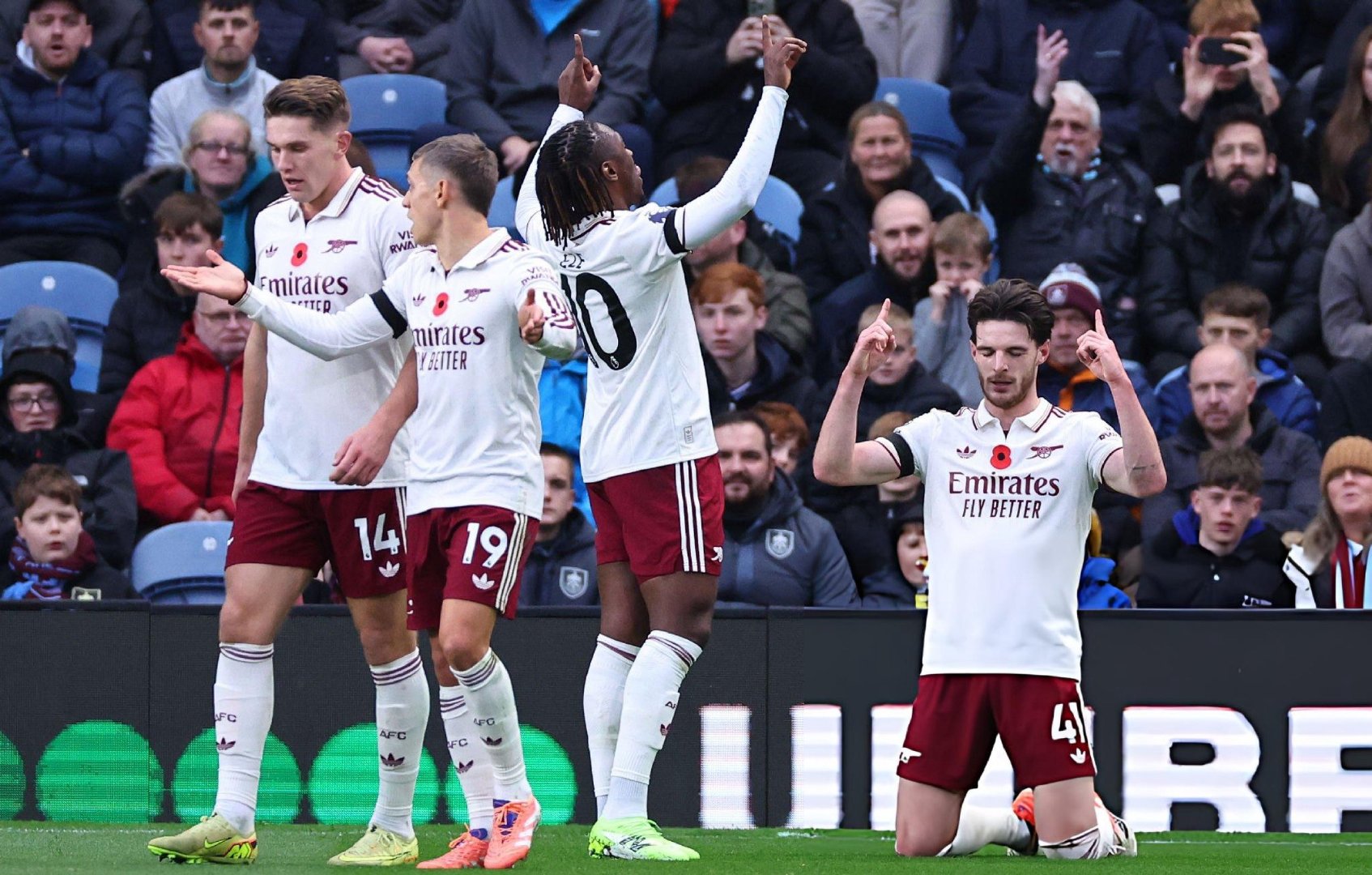 德克兰·赖斯在阿森纳战胜伯恩利的比赛后谈到自己的庆祝动作：”在对阵富勒姆的比赛前