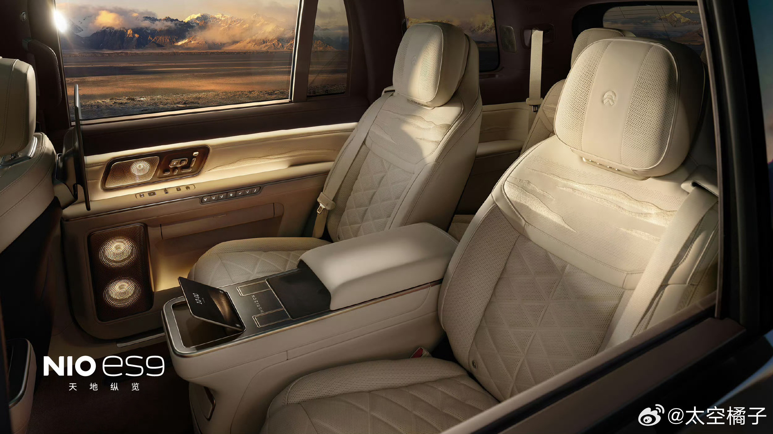 蔚来ES9门板上这个抽屉大概率和极氪9X一样放手表，首饰等贵重物品的里面肯定也是