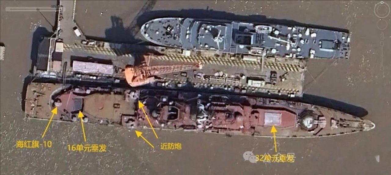 138“泰州”舰即将完成中期大改，垂发由136舰32单元提升至48单元从最近泰