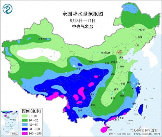 中央气象台: 未来十天华西地区降雨增多