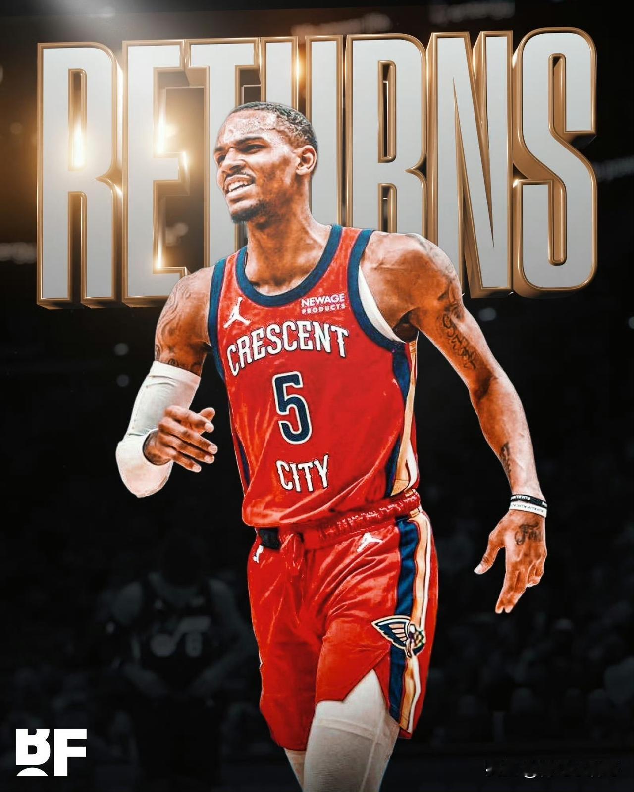 整整一年没打比赛了！！！德章泰-穆雷预计将在明天和勇士的比赛中复出！北京时间