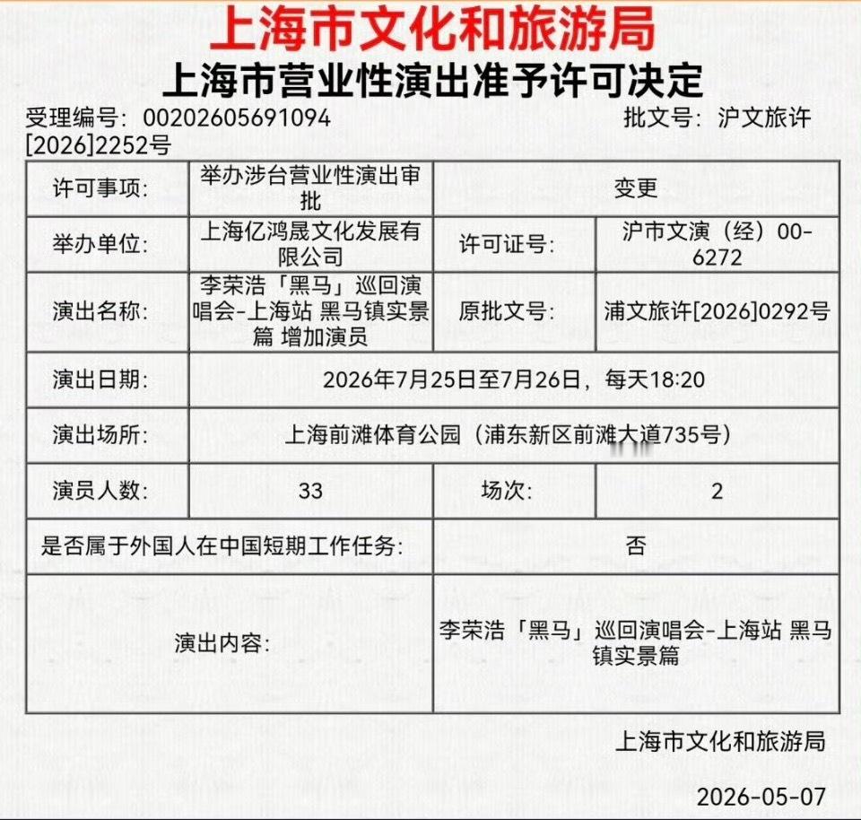 李荣浩7月25-26号演唱会场地是上海前滩体育公园，查了一下这个地方，是市中心难