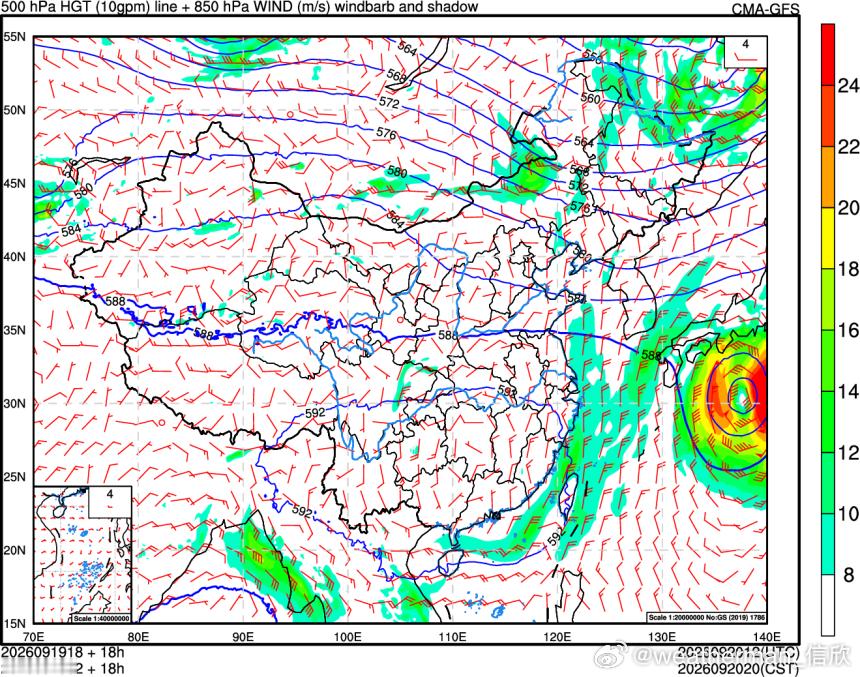 【巴山夜雨涨秋池】昨天到今晨，可以看到高空槽+地面冷锋，推动降水不断东移，波及青