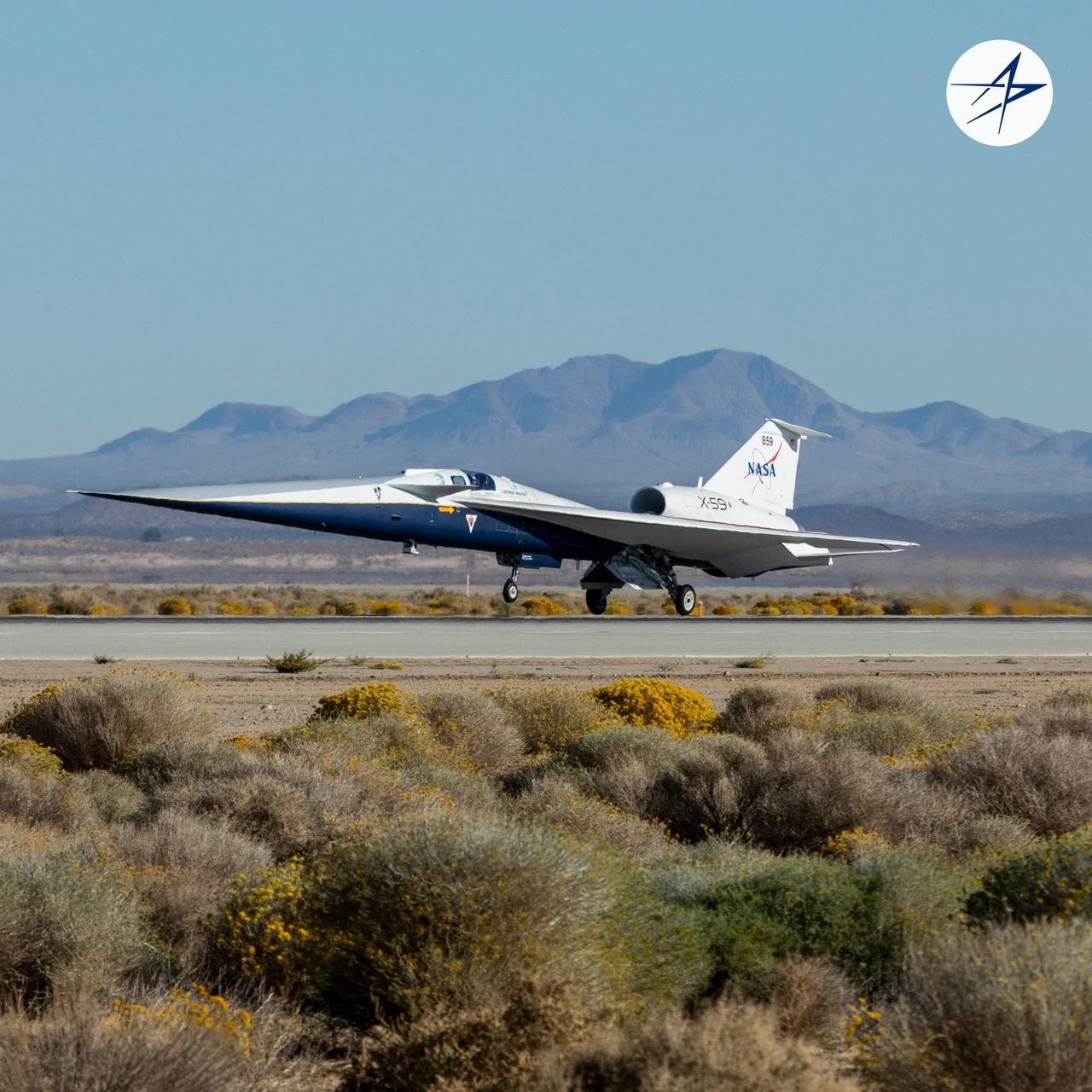 11月7日，洛马公布一组X-59首飞着陆照片，点击图片查看超声速飞机怎么着陆。