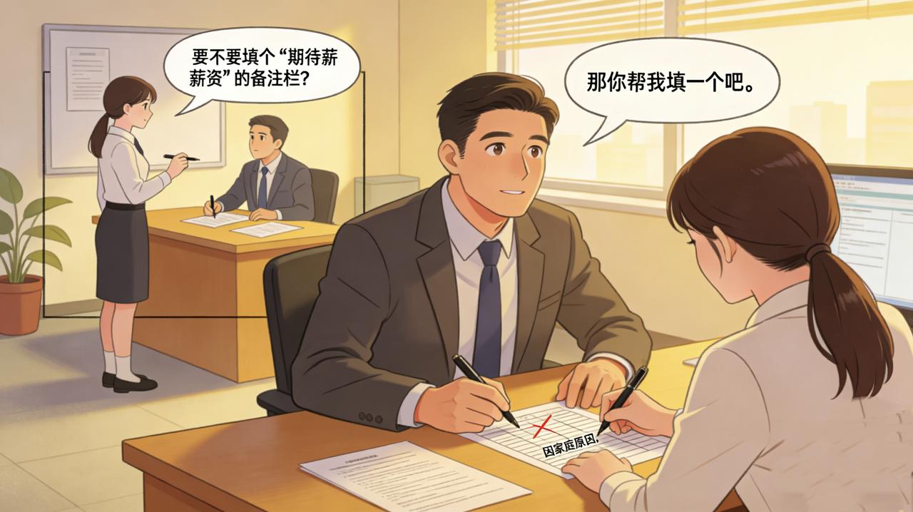 王哥辞职那天，人事让他填离职原因。他握着笔想了半天，在格子里写下：“个人发展需