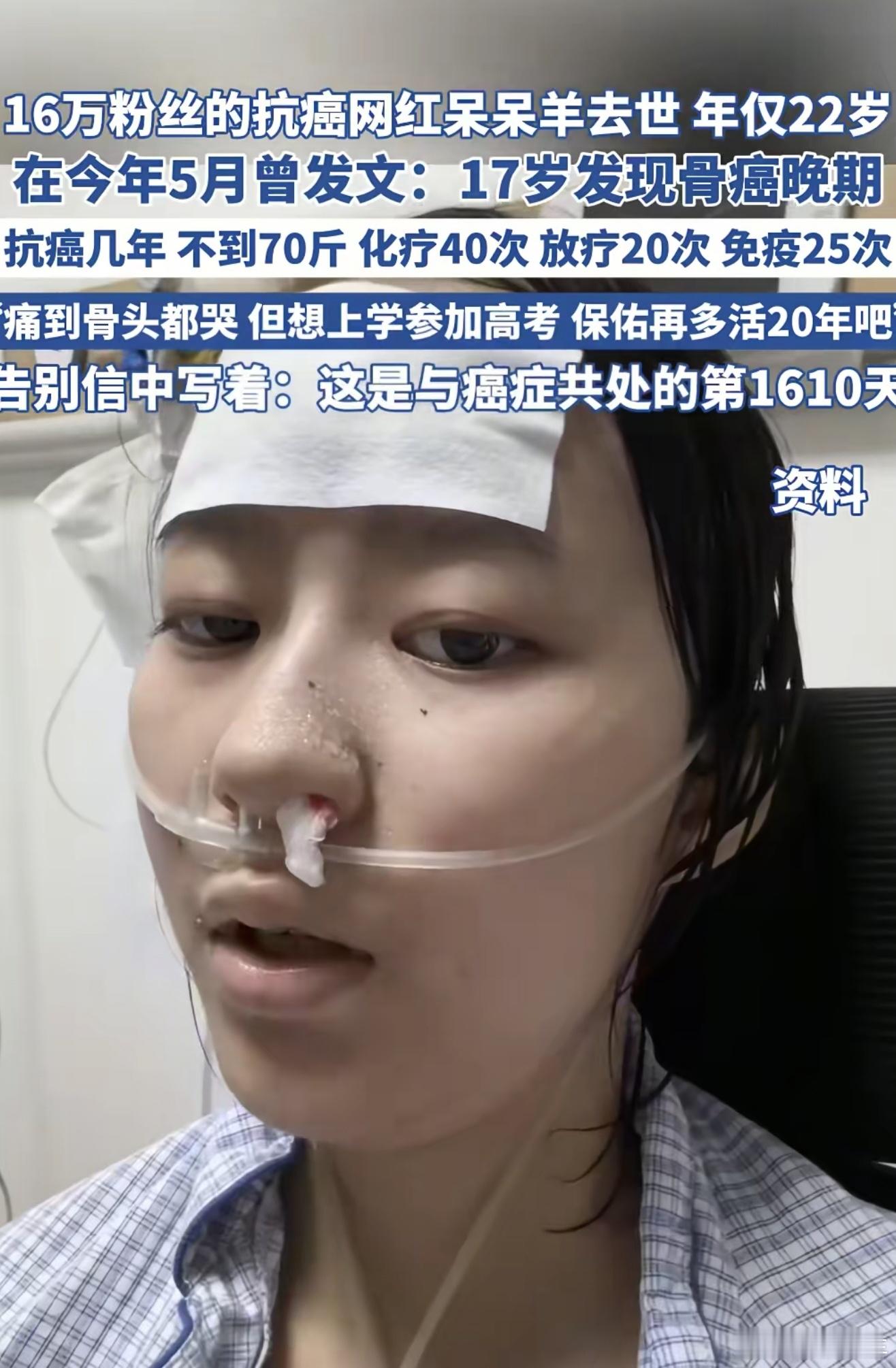 抗癌网红呆呆羊去世天呐，好可惜还那么小，一路走好，希望你下辈子要健健康康的​​