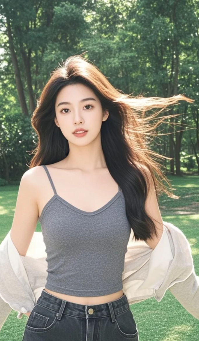 自然与时尚的完美碰撞：她的独特魅力