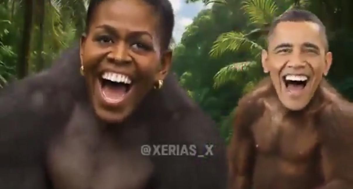 特朗普今天（2月7日）发文，对其社交媒体账号发布种族歧视奥巴马夫妇的视频做出回应