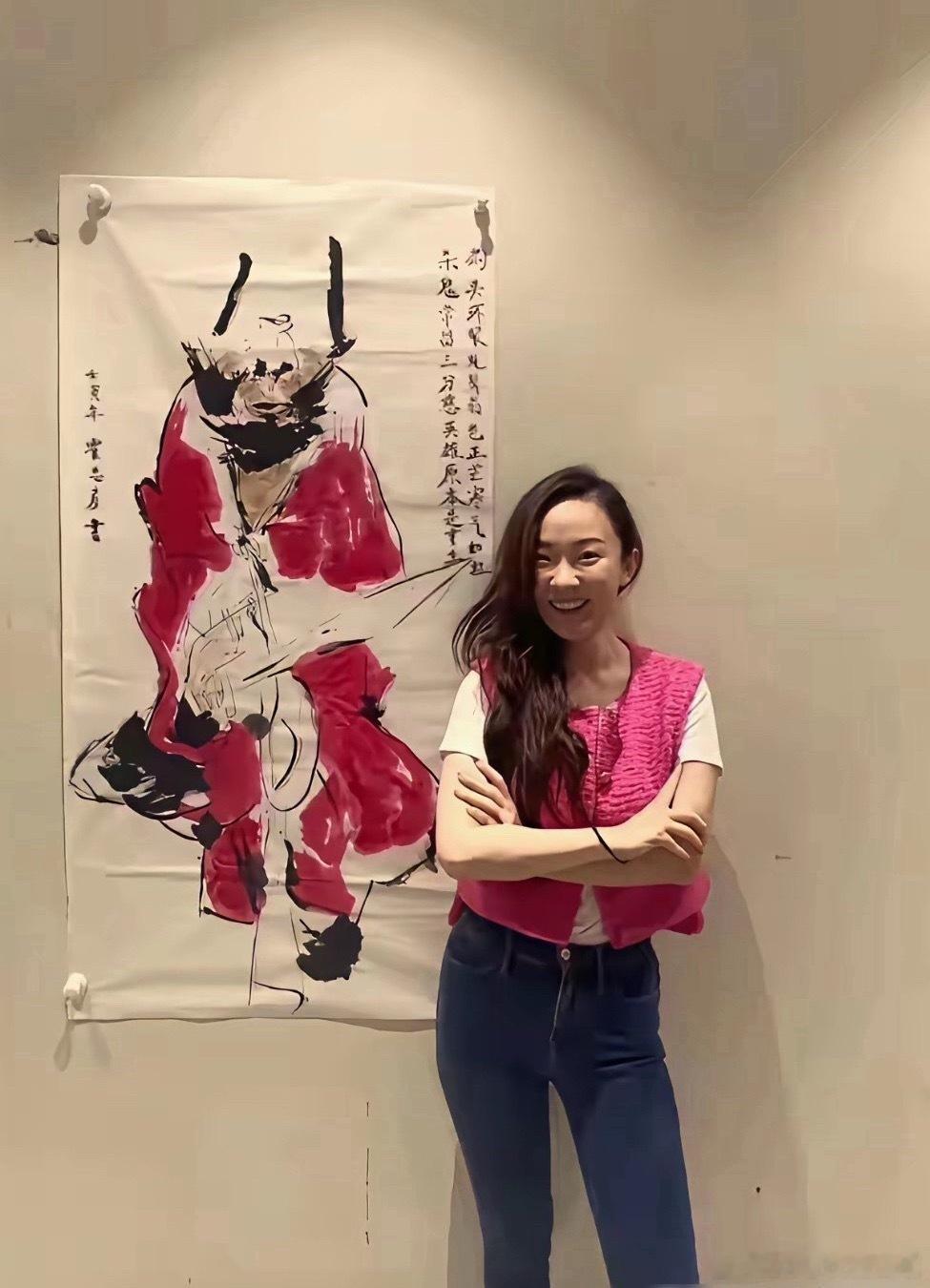 霍思燕的绘画水平，可以跟王诗龄一较高下了￼￼。
