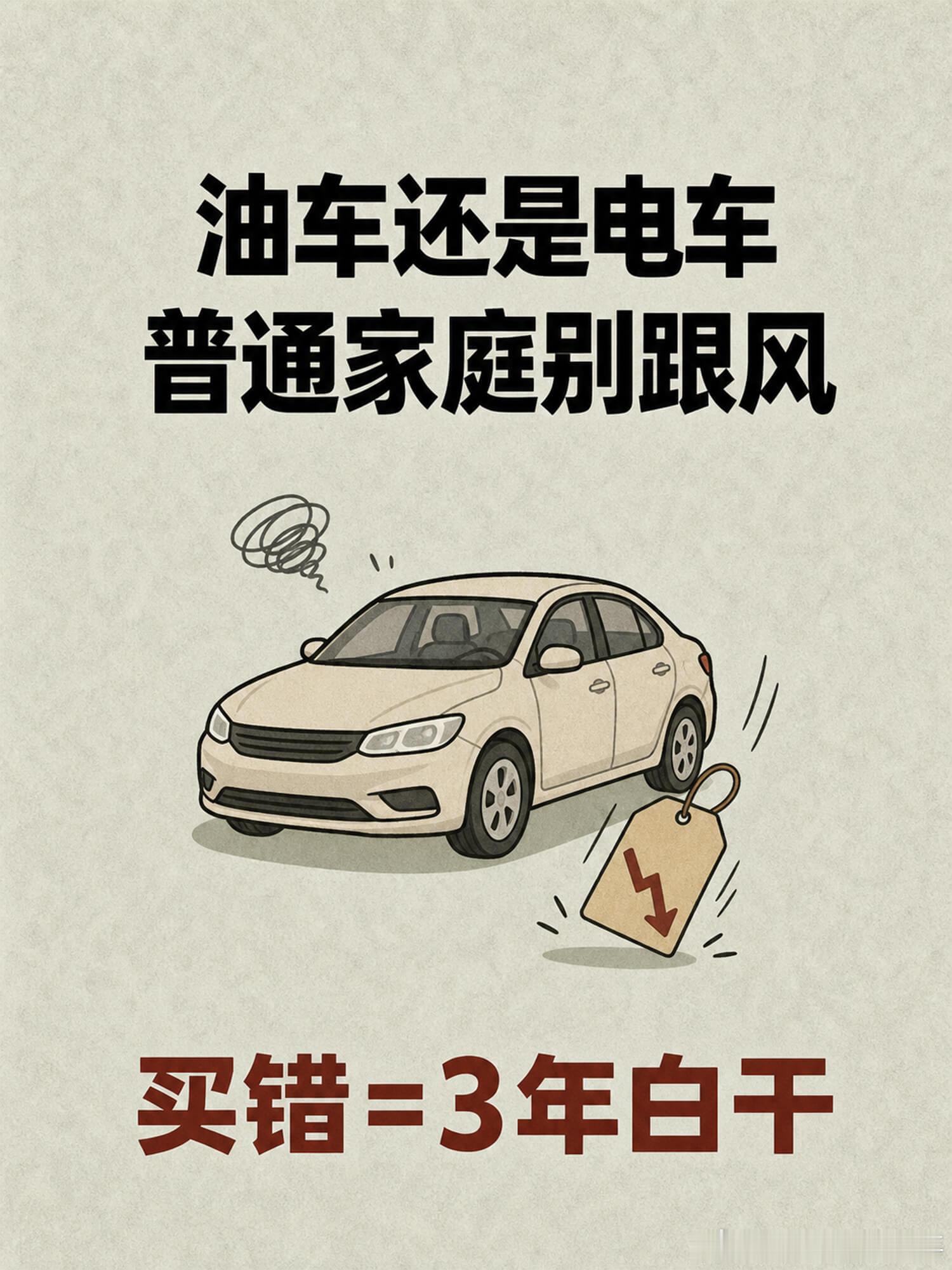现在买车，到底买油车还是电车？  我的建议很简单：别先站队，先看你一年...