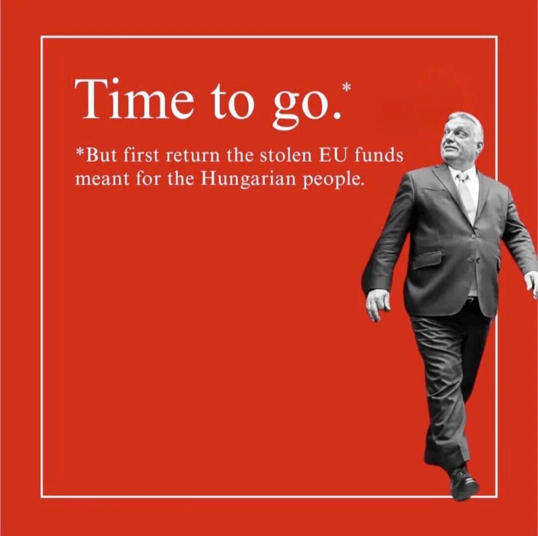 看图说话【该走了】匈牙利是一个原本需要欧盟输血的国家，总理欧尔班却公开支持俄罗