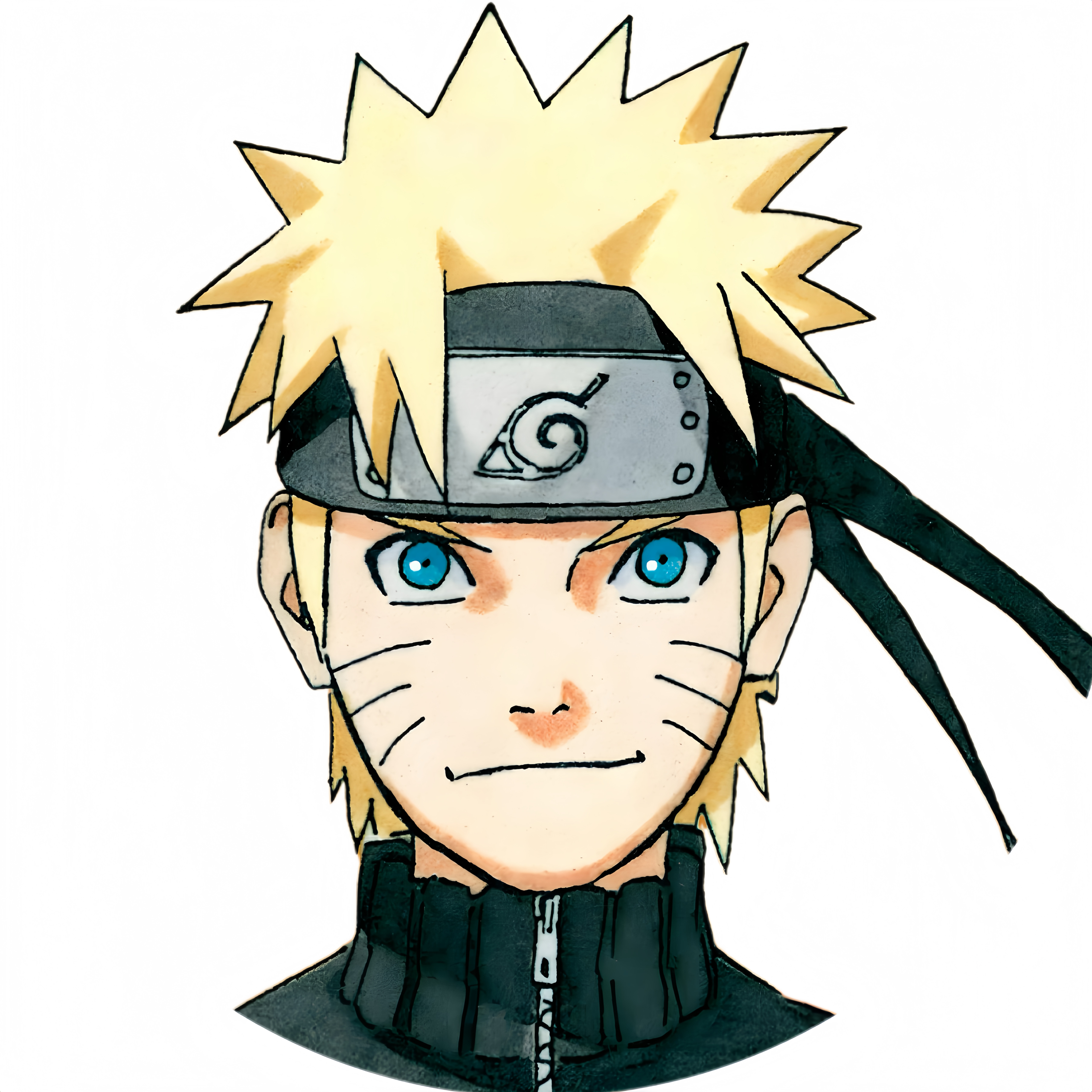 很喜欢火影国际官方发布的这张原画鸣神采奕奕非常帅气！（我自己抠了白底的拿来做