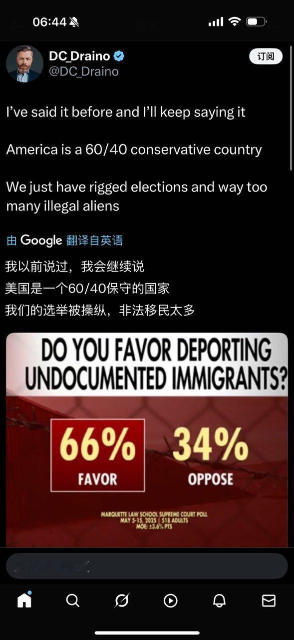 美国原本属于一个保守囯家，只不过选举被操纵了。​​​