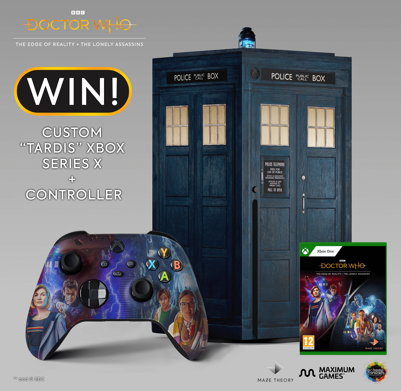 神秘博士主题 Xbox Series X 公布, TARDIS 电话亭造型