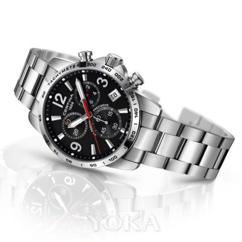 雪铁纳ds podium冠军系列计时码表,售价:3800元.