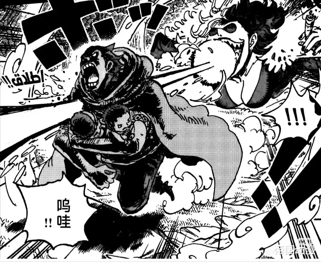 海贼王1163话情报: 卡普不顾阻拦打了大领导