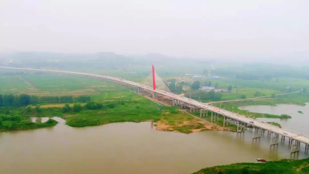 息县渡淮大桥试通行道路建设开工