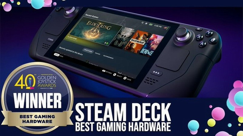 Steam Deck 夺得金摇杆奖最佳硬件奖, G胖发表获奖感言