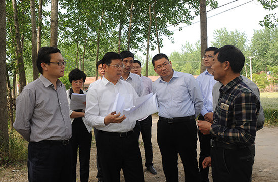 胡建军现场调研沭阳经济薄弱村项目建设工作