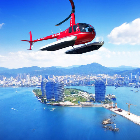 直升机体验 直升机低空旅游最受人们欢迎,成为不少旅游达人们到三亚的