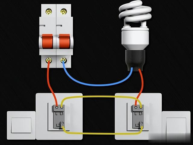 房间开关接线图图片