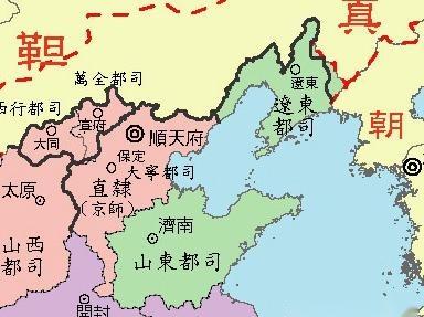 通常说明朝国土是"两京十三省 可为何明朝地图却有十六块?