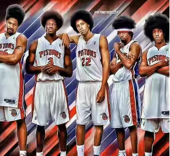 谁能战胜当今勇士? 巅峰活塞五虎完爆勇士5小