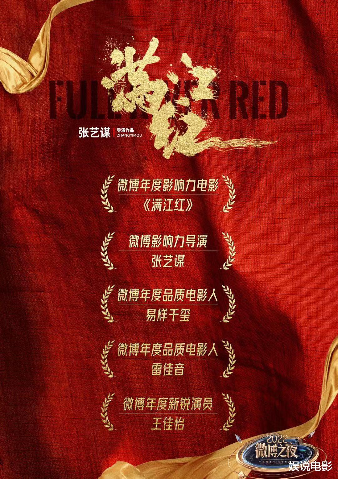 张艺谋赢麻了, 导演三部电影获奖, 新片获最受期待春节档电影
