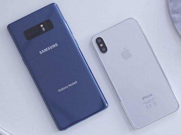 三星Note 8和iPhone 8样机对比!