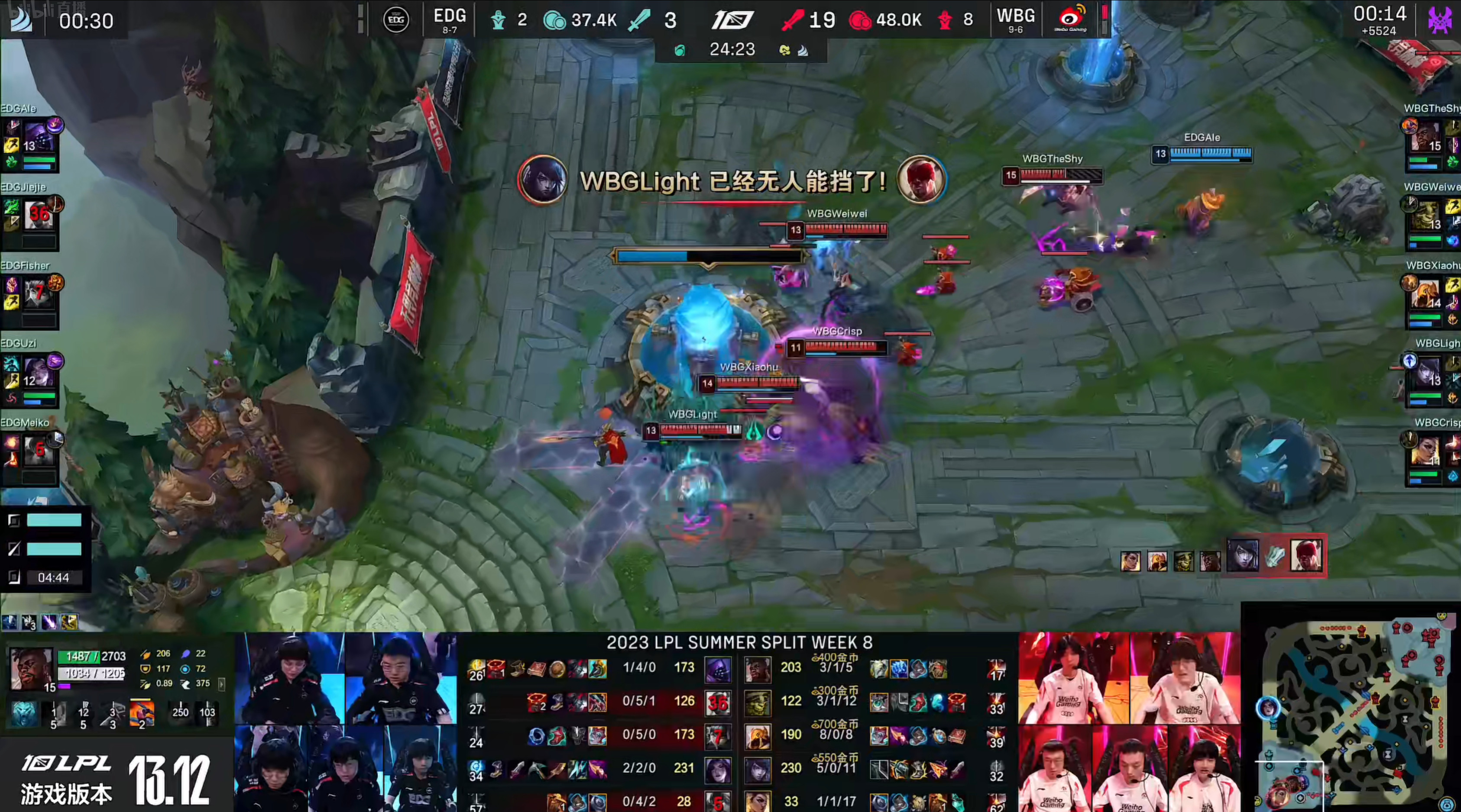 【WBG2:0EDG】小虎不装了，EDG第二把被当成人机打，WBG完成二比零