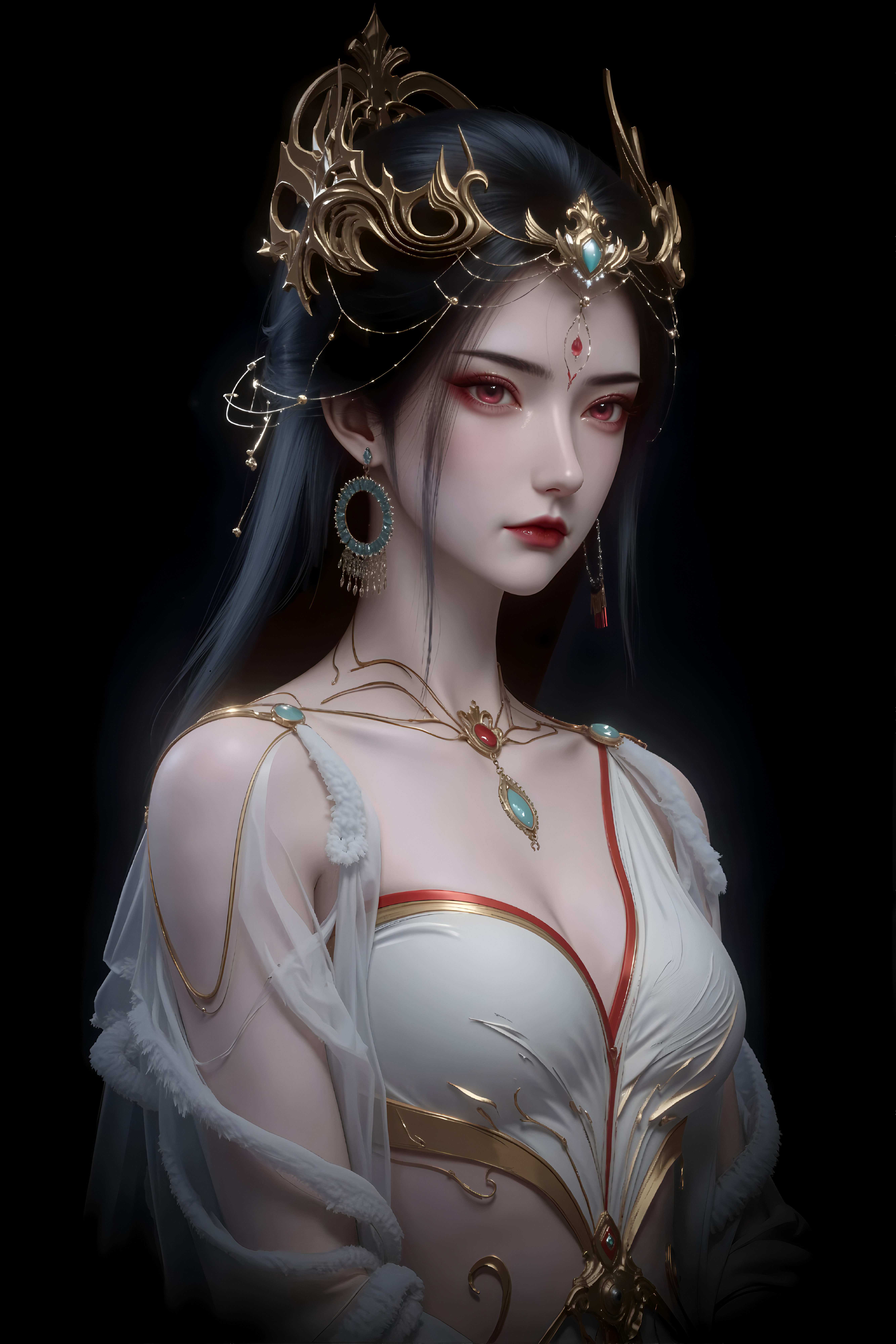 国漫女神红蝶动漫壁纸专辑: 雪域玫瑰宁凋落也不甘折!