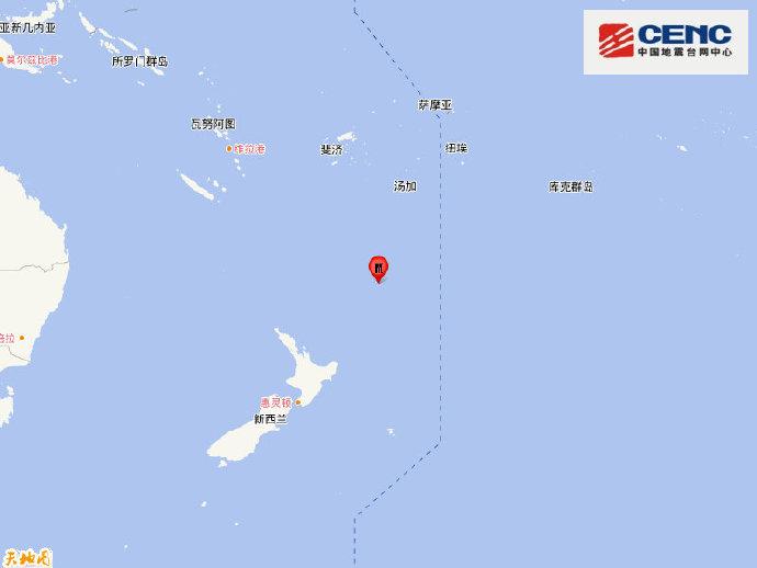 新西蘭克馬德克群島發生6.4級地震 震源深度10千米-圖1