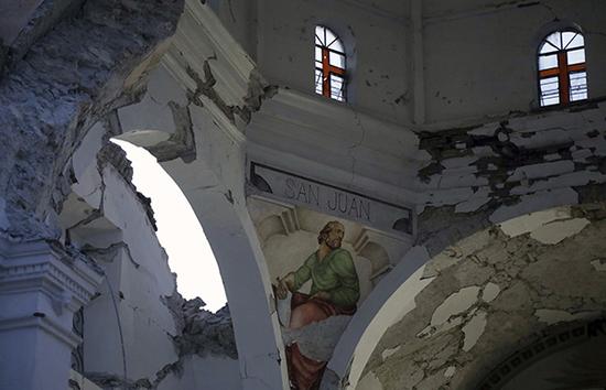 墨西哥地震致文物古迹被毁 墨专家: 望中国帮助修复