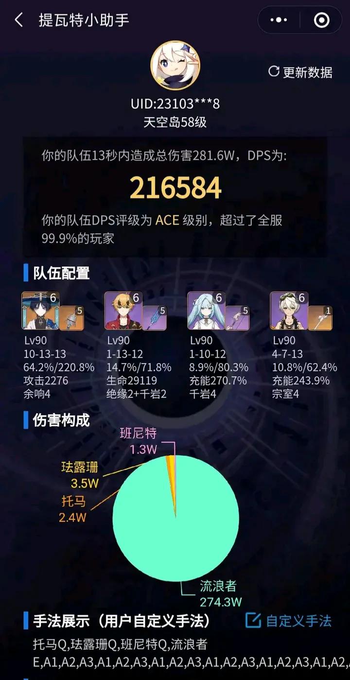 通过这两次深渊，大家应该明白一个事实，散兵队是最强的无法被针对管你什么属性，
