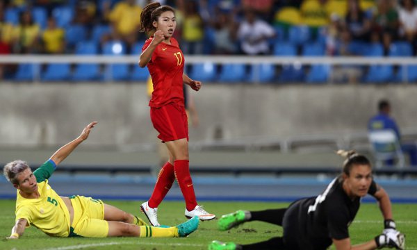 谭茹殷惊天世界波 中国女足 2-0 胜南非