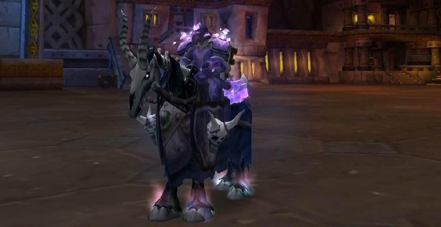 魔兽世界圣骑士职业坐骑: 瑞文戴尔的死亡战马