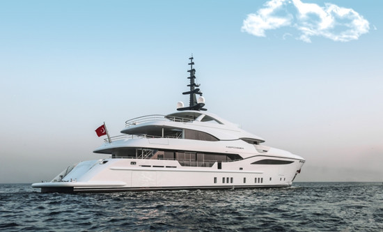 首艘bilgin 156项目48米nerissa游艇于土耳其正式发布