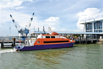 深中水上巴士今日起航需45分钟可到达中山