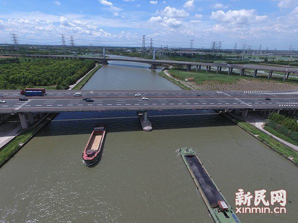 杭申线航道整治全面建成 千吨船舶可直达黄浦江
