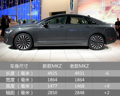 全面换装家族风格 林肯mkz新老配置对比