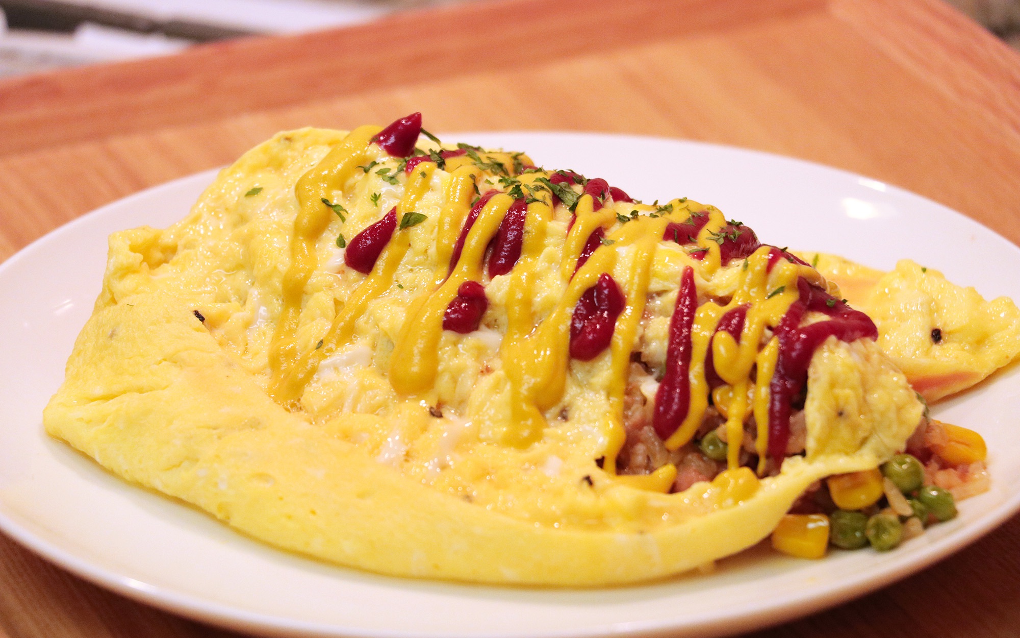 打开 打开 再见!让人疯狂的流心蛋包饭!